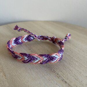Zeta Bracelet, anklet, trendy, comfortable, tie, embroidery thread, woven, gift,